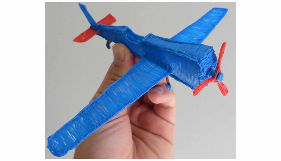 Avion - modèle de stylo 3D (source d'image : the3doodler.com)