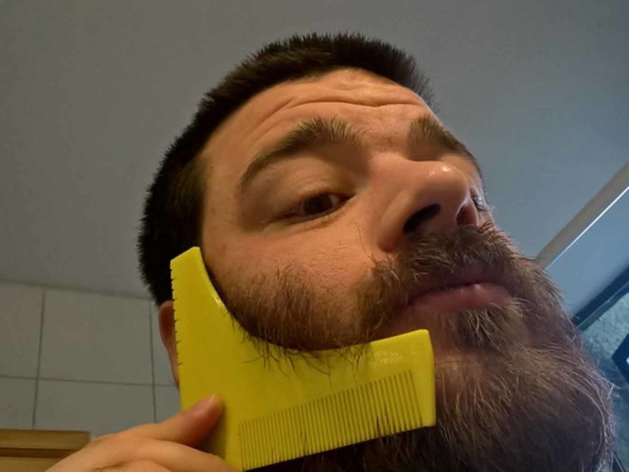 Beard shaving template (image source: eried/thingiverse)