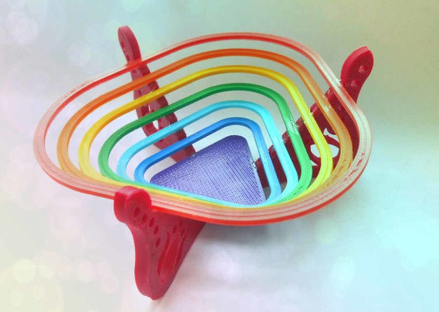 Rainbow "bowl" for sweets (Image source: tanyaakinora/thingiverse)
