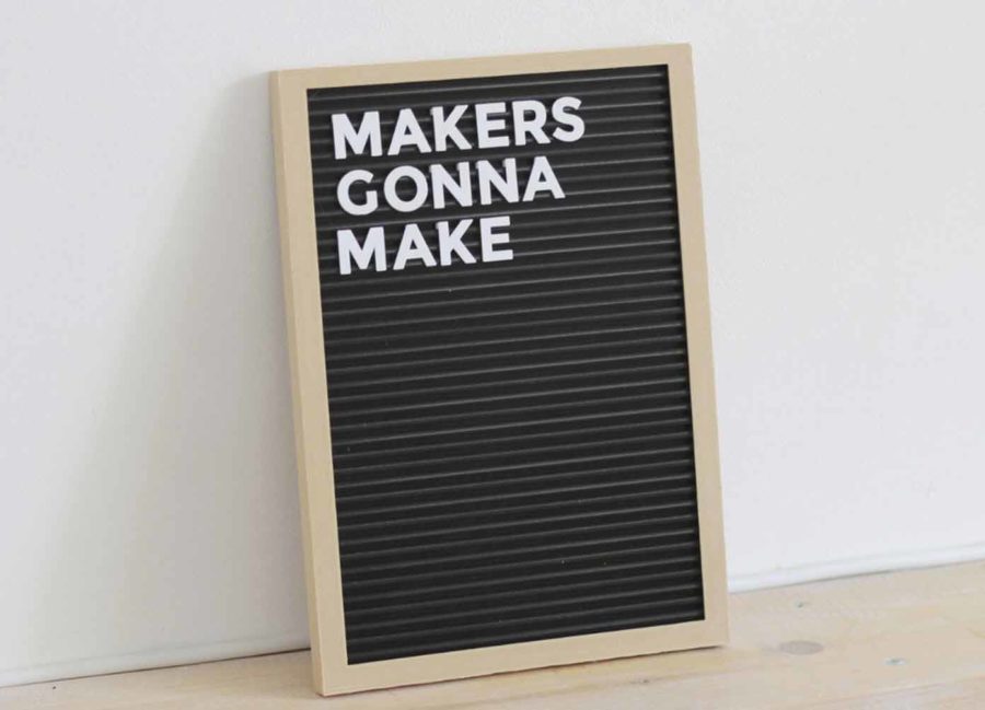 Letter board from the 3D printer (Image source: agustin flowalistik/myminifactory)