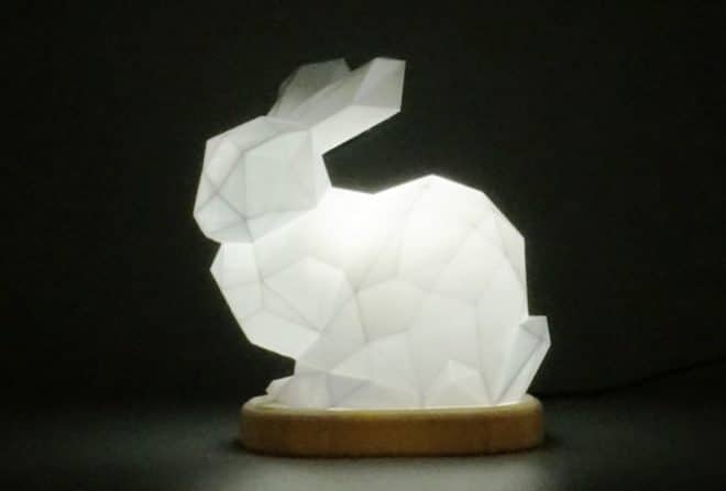 Candeeiro baixo Poly Stanford Bunny Lamp