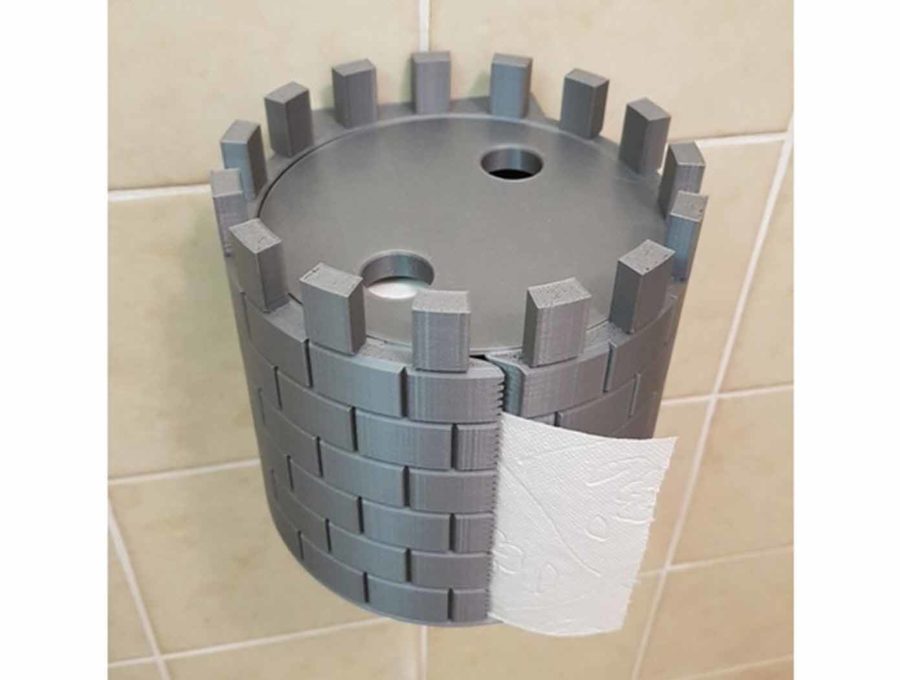 Toilet paper roll holder for medieval fans (Image source: sfi25/thingiverse)